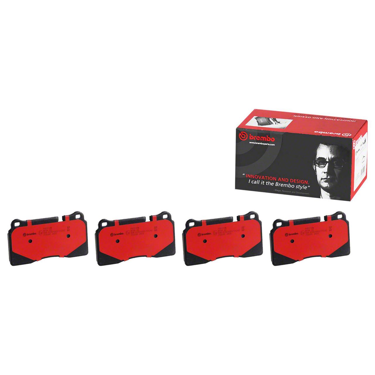 Brembo Corvette NAO Ceramic Brake Pads; Rear Pair P85110N (09-13 ...