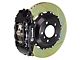 Brembo GT Series 4-Piston Front Big Brake Kit with 14-Inch 2-Piece Type 1 Slotted Rotors; Black Calipers (05-13 Corvette C6, Excluding Grand Sport & Z06)