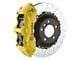 Brembo GT Series 6-Piston Front Big Brake Kit with 14-Inch 2-Piece Type 3 Slotted Rotors; Yellow Calipers (94-04 Mustang)