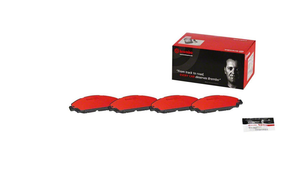 Brembo Mustang NAO Ceramic Brake Pads; Front Pair P24206N (15-23 ...