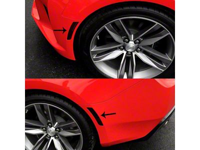 Side Marker/Rear Reflector Blackout Kit; Dark Smoked (16-24 Camaro)