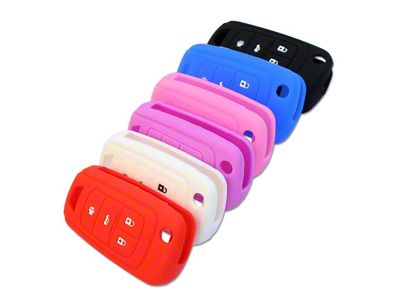 Silicone Key Fob Cover; Black (10-24 Camaro)