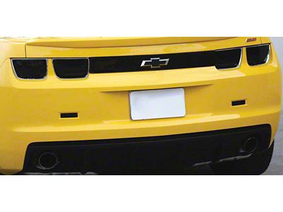 CA Tail Light Blackouts; Dark Smoked (10-13 Camaro)