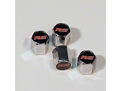 Valve Stem Caps with RS Logo (Universal; Some Adaptation May Be Required)