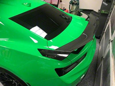 CA ZL1 1LE Style Rear Wing Spoiler; Hydro Carbon Fiber (16-24 Camaro)