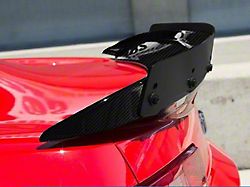 ZL1 Style Rear Spoiler with Wickerbill Insert; Hydro Carbon Fiber (10-13 Camaro)