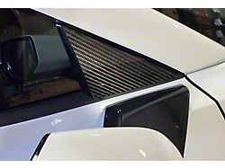 A-Pillar Overlays; Carbon Fiber Wrapped (20-25 Corvette C8)