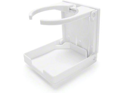 Adjustable Passenger Side Drink Holder; White (Universal; Some Adaptation May Be Required)