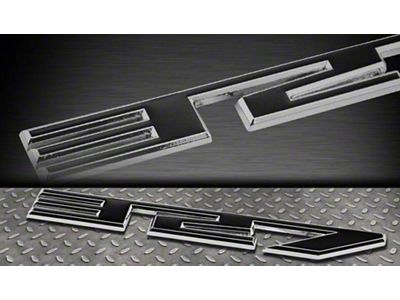 Aluminum Billet Emblem; 327; Black (Universal; Some Adaptation May Be Required)