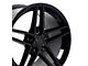 CA C6 Z06 Style Gloss Black Wheel; Rear Only; 18x10.5; 56mm Offset (97-04 Corvette C5)