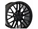 CA C6 ZR1 Style Satin Black Wheel; Front Only; 17x9.5; 54mm Offset (97-04 Corvette C5)