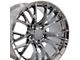 CA C7 Z06 Style Chrome Wheel; Front Only; 17x9.5; 54mm Offset (97-04 Corvette C5)