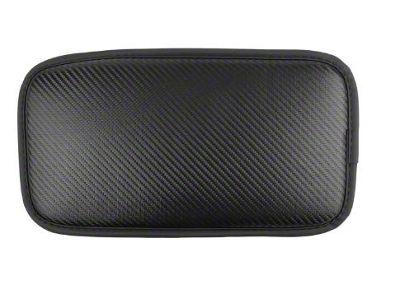 Center Console Armrest Pad; Black Leather (Universal; Some Adaptation May Be Required)