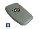 CA Console Armrest Cover; Gray with Black Logo (97-04 Corvette C5)