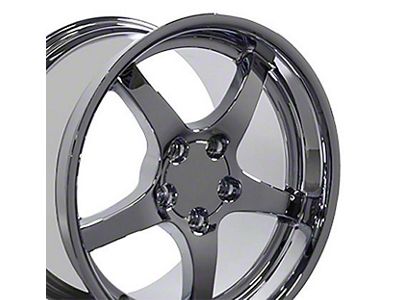 CA Deep Dish Chrome Wheel; 18x10.5; 56mm Offset (97-04 Corvette C5)