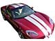 CA Dual Two Tone Stripes with Pin Stripes; Blue/White (97-19 Corvette C5, C6 & C7)