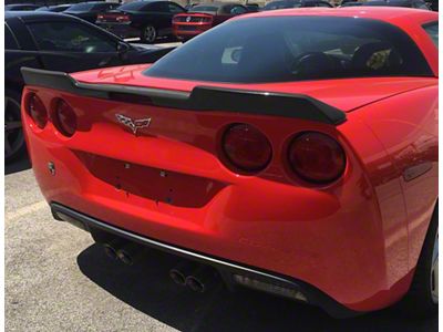 CA Extended Spoiler; Gloss Hydro Carbon Fiber (10-13 Corvette C6 Grand Sport)