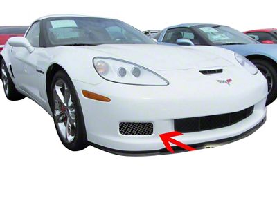 Fog Light Screens; Natural (06-13 Corvette C6, Excluding Base)