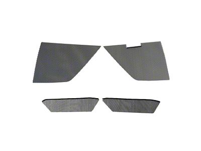 Grille/Radiator Protection Screens; Inner and Outer; Aluminum with Black Finish (20-25 Corvette C8 Stingray)