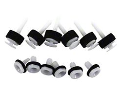 CA Inner Door Panel Retainer and Grommets; 12-Pieces (97-13 Corvette C5 & C6)