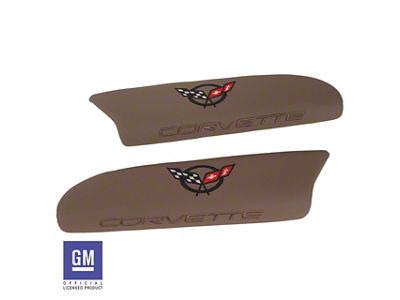 CA Leather Door Armrest Pads with C5 Logo (97-04 Corvette C5)