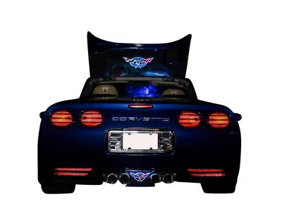 Lower Rear Fascia Vent LED Lighting Kit; Red (97-04 Corvette C4)