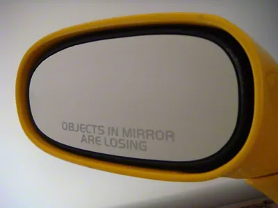 Objects In Mirror Are Losing Decal; 3-Inch (Universal; Some Adaptation May Be Required)