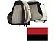 CA OE Spec Leather Standard Seat Upholstery; Black (97-04 Corvette C5)
