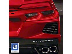 Rear Bumper Stingray Lettering; Chrome Acrylic (20-25 Corvette C8)