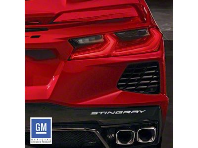 Rear Bumper Stingray Lettering; Chrome Acrylic (20-25 Corvette C8)