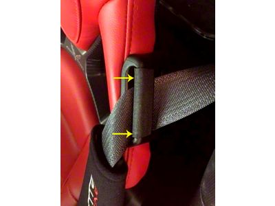 Seat Belt Guide Anti-Belt Pop Guards (20-25 Corvette C8)