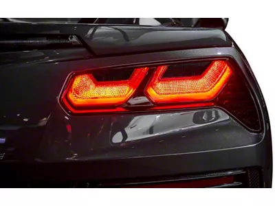 CA Tail Light Blackout Kit; Light Smoked Vinyl (14-19 Corvette C7, Excluding ZR1)