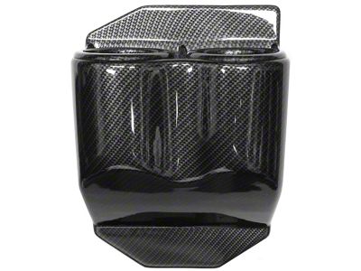 Travel Buddy Cup Holder; Gloss Hydro Carbon Fiber (05-13 Corvette C6)