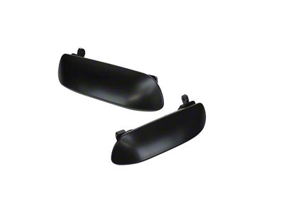 Exterior Door Handles; Black (99-04 Mustang)