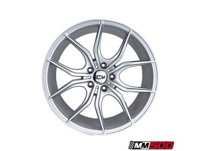 CA MM500 Silver Wheel; Rear Only; 19x9.5; 30mm Offset (10-14 Mustang)