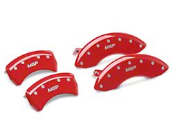 MGP Brake Caliper Covers; Red; Front and Rear (05-09 Mustang GT, V6)