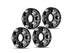 1-Inch 5-Lug Wheel Spacers; Black; Set of Four (10-24 Camaro)