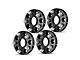 1-Inch 5-Lug Wheel Spacers; Black; Set of Four (10-24 Camaro)