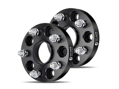 1-Inch 5-Lug Wheel Spacers; Black; Set of Two (10-24 Camaro)