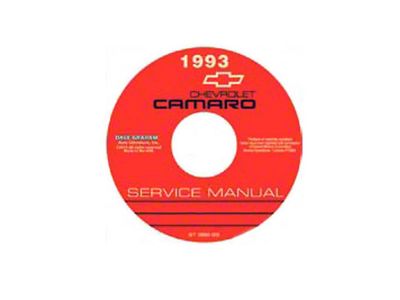 1993 Camaro Service Manual (CD-ROM)