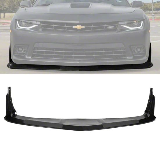 Camaro 1LE Style Chin Spoiler with Splitter Winglets; Unpainted (14-15 ...