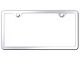 2-Hole Slimline License Plate Frame; Mirror Polished Stainless (Universal; Some Adaptation May Be Required)