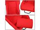 4-Point Woven Fabric Position Racing Bucket Seats with Seat Sliders; Red (Universal; Some Adaptation May Be Required)