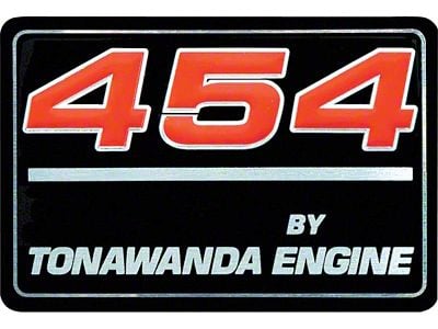 454 By Tonawanda Engine Valve Cover Decal (93-96 Camaro)