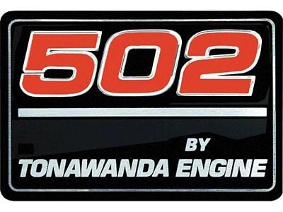 502 By Tonawanda Engine Valve Cover Decal (93-96 Camaro)