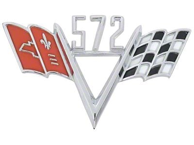 572 Crossed Flags Front Fender Emblem (93-02 Camaro)