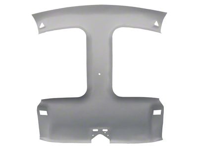 ABS Plastic Molded Headliner; Uncovered (93-02 Camaro Coupe w/ T-Top)