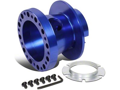 Aluminum Steel Wheel Hub Adapter; Blue (93-02 Camaro)