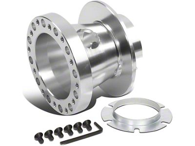 Aluminum Steel Wheel Hub Adapter; Silver (93-02 Camaro)