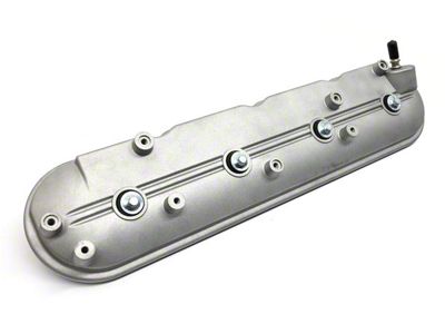 Aluminum Valve Cover; Driver Side; Raw (10-20 V8 Camaro)